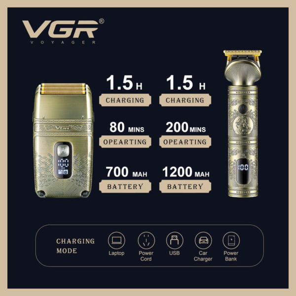 VGR Professional Set Trimer I Shaver V649 - Image 2